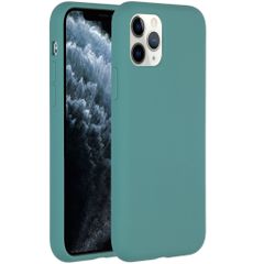 Accezz Coque Liquid Silicone Apple iPhone 11 Pro - Vert foncé