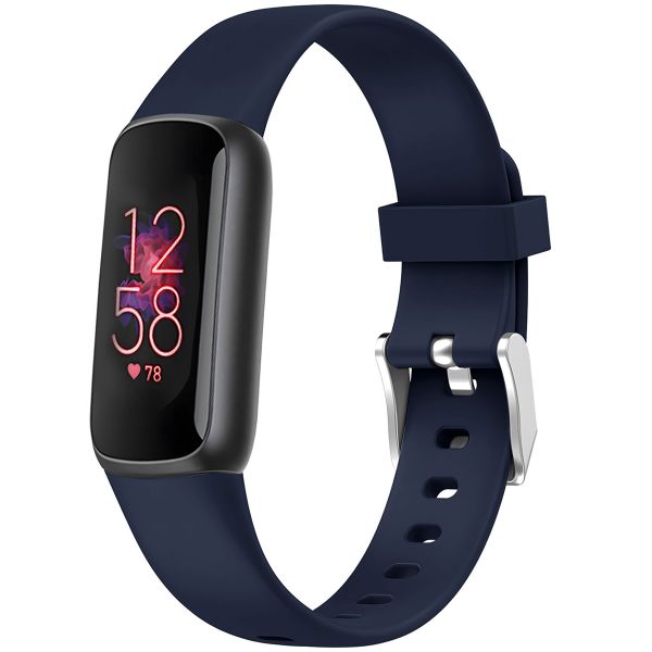 imoshion Bracelet en silicone le Fitbit Luxe - Bleu foncé