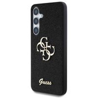 Guess Coque 4G Metal Logo Glitter Samsung Galaxy S25 Plus - Noir