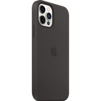 Apple Coque en silicone MagSafe Apple iPhone 12 (Pro) - Black