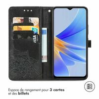 imoshion Etui de télephone Mandala Oppo A17 - Noir