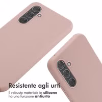 imoshion Coque en silicone avec cordon Samsung Galaxy A54 (5G) - Sand Pink