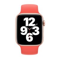 Apple Bracelet Boucle unique en Silicone Apple Watch | 44/45/46/49 mm - Taille 10 - Pink Citrus