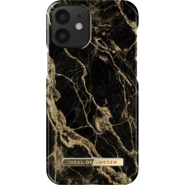 iDeal of Sweden Coque Fashion iPhone 12 Mini - Golden Smoke Marble