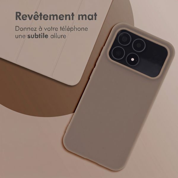 imoshion Coque Couleur Xiaomi Poco F8 Pro - Marron