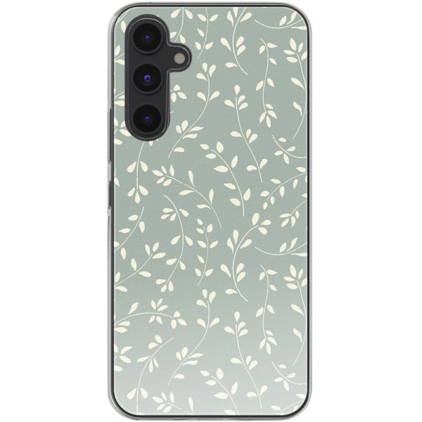 imoshion Coque design pour Samsung Galaxy A54 - Smoke Green Flowers