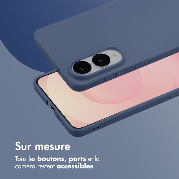 imoshion Coque Couleur Samsung Galaxy S25 Edge - Bleu foncé