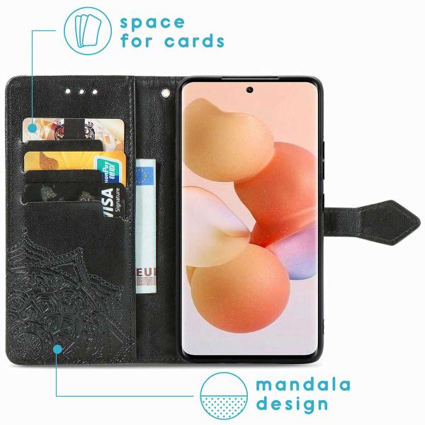 imoshion Etui de téléphone portefeuille Mandala Xiaomi 12 Lite - Noir