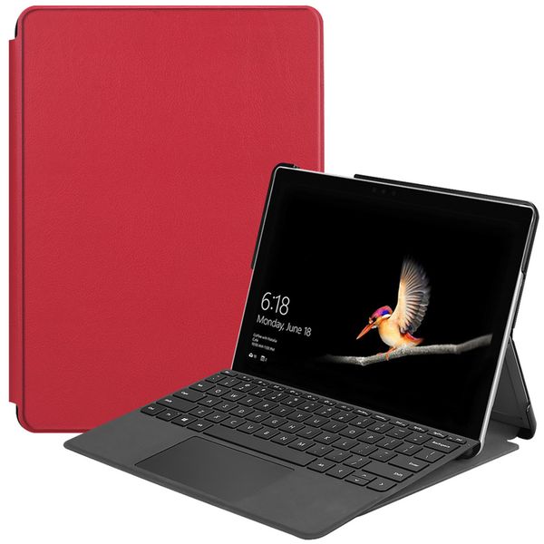 imoshion Coque tablette Trifold Microsoft Surface Go 4 / Go 3 / Go 2 - Rouge