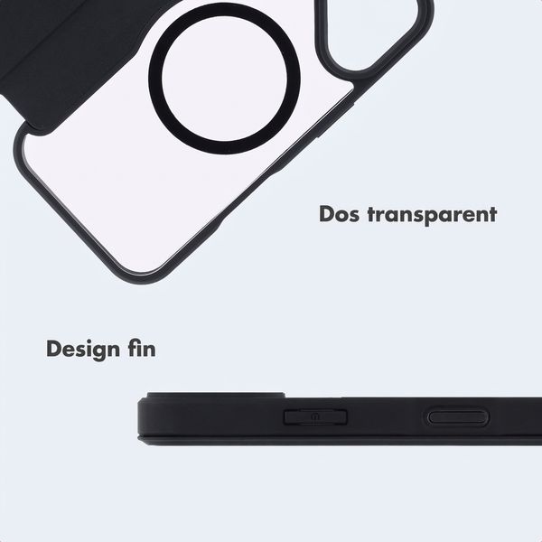 imoshion Bookcase transparente avec MagSafe Apple iPhone 17 - Noir