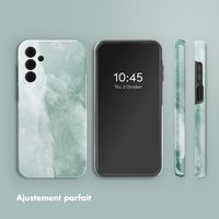 Selencia Coque arrière Vivid Tough Samsung Galaxy A15 (5G/4G) - Marble Grayed Jade