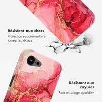 Selencia Coque arrière Vivid avec MagSafe Apple iPhone 16e - Rosy Marble