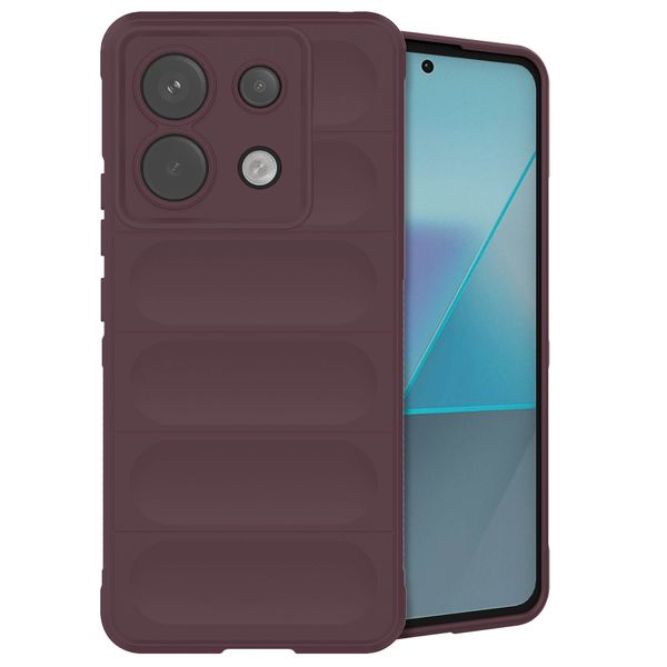 imoshion Coque arrière EasyGrip Xiaomi Poco X6 Pro - Aubergine