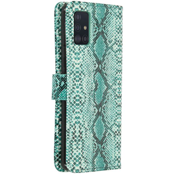 Etui de téléphone imprimé de serpent Samsung Galaxy A51