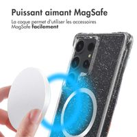 imoshion Coque arrière transparente Pailletée avec MagSafe Samsung Galaxy S25 Ultra - Argent