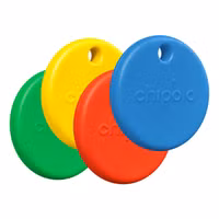 Chipolo POP Bluetooth Tracker - Pack de 4 - Rouge, Bleu, Jaune, Vert