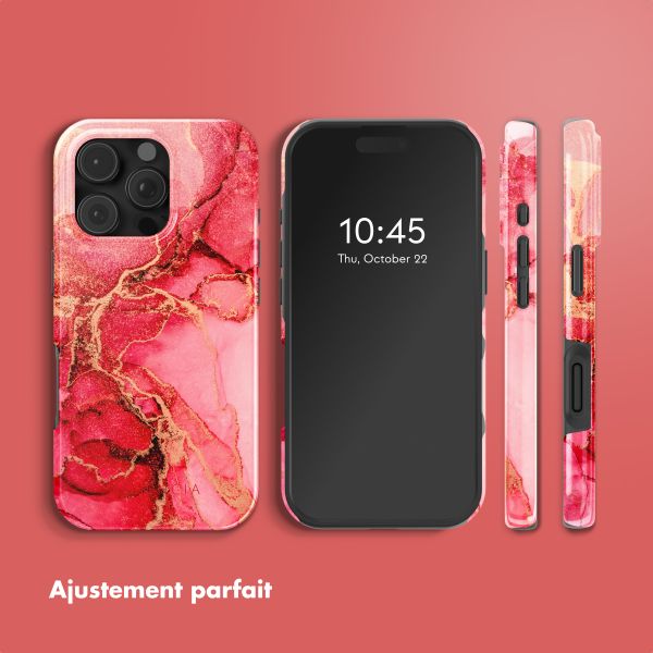 Selencia Coque arrière Vivid avec MagSafe Apple iPhone 16 Pro Max - Rosy Marble