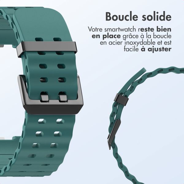 imoshion Bracelet Ocean en silicone Samsung Galaxy Watch 8 (40/44mm) / Classic (46mm) - Vert foncé