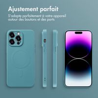 imoshion Coque Couleur avec MagSafe Apple iPhone 14 Pro Max - Smoke Green