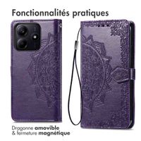 imoshion Etui de télephone Mandala Xiaomi Redmi Note 14 (5G) - Violet
