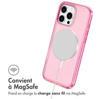 imoshion Coque Pailletée avec MagSafe Apple iPhone 16 Pro Max - Paillettes Rose