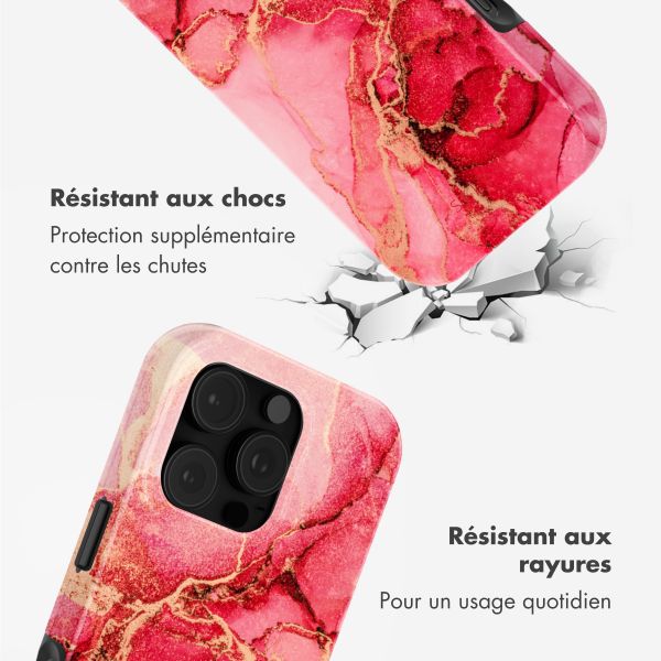 Selencia Coque arrière Vivid avec MagSafe Apple iPhone 16 Pro - Rosy Marble