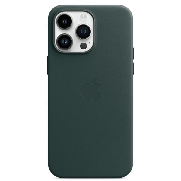 Apple Coque Leather MagSafe iPhone 14 Pro Max - Forest Green