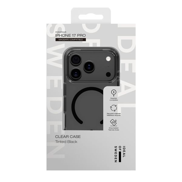 iDeal of Sweden Coque Clear MagSafe Apple iPhone 17 Pro - Tinted Black
