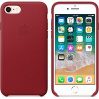 Apple Coque Leather iPhone SE (2022 / 2020) / 8 / 7 - Red