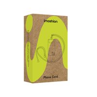 imoshion ﻿Cordon de téléphone universel taille unique - 10 mm d'épaisseur - Noir / Blanc