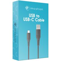 imoshion Câble USB-C vers USB - Textile tressé - 3 mètres - Noir