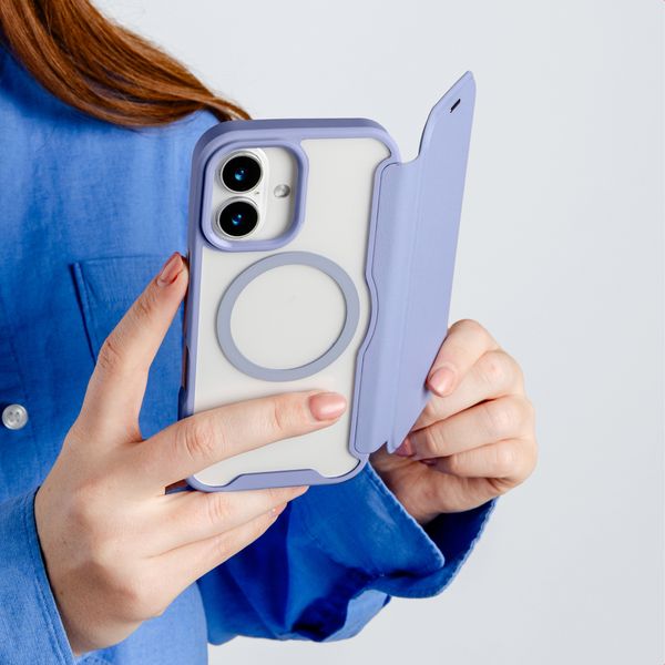 imoshion Bookcase transparente avec MagSafe Apple iPhone 17 Pro - Lilas