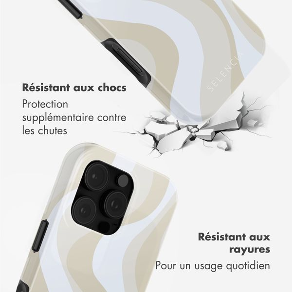 Selencia Coque arrière Vivid avec MagSafe Apple iPhone 16 Pro - Desert Waves Beige
