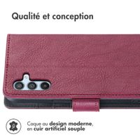 imoshion Étui de télephone portefeuille Samsung Galaxy A54 (5G) - Bordeaux