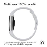 imoshion Bracelet sportif en silicone Fitbit Charge 2 - Gris / Blanc