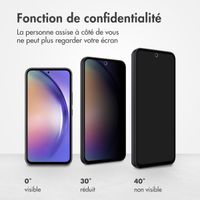 Accezz Protection d'écran en verre trempé Privacy Samsung Galaxy A54 (5G) / S23 FE