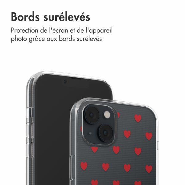 imoshion Coque Design iPhone 14 - Red Hearts