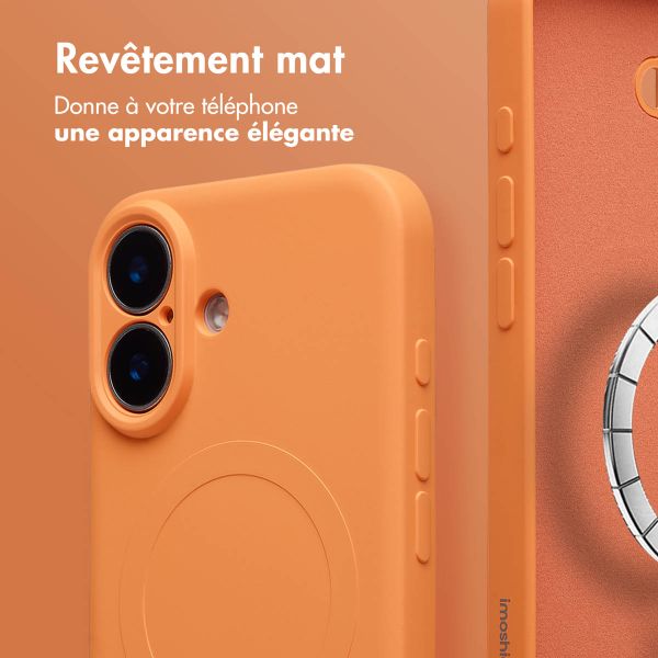 imoshion Coque Couleur avec MagSafe Apple iPhone 16 - Neon Orange