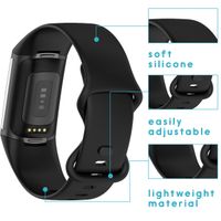 imoshion Bracelet silicone Fitbit Charge 5 / Charge 6 - Taille S - Noir