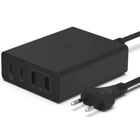 Belkin ﻿Adaptateur Boost↑Charge™ GaN Pro 4 ports - USB -A (2x) et USB-C (2x) - 108 W - Noir