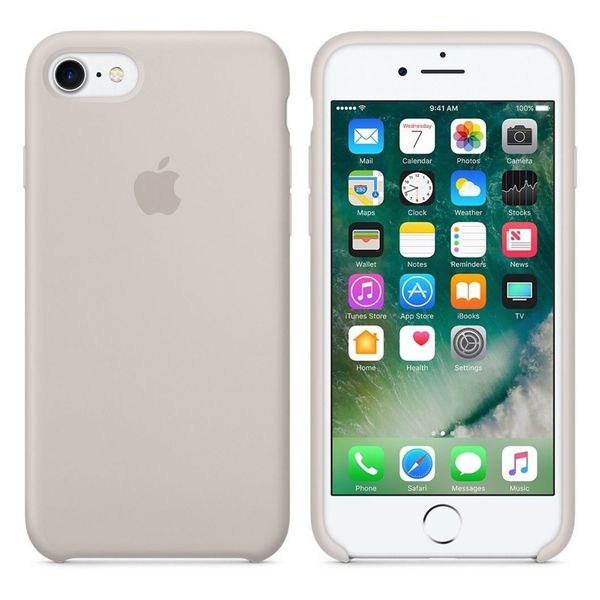 Apple Coque en silicone Apple iPhone SE (2022 / 2020) / 8 / 7 - Stone