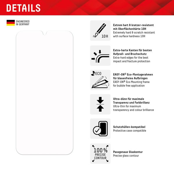 Displex Protection d'écran en verre trempé Real Glass Samsung Galaxy A15 (5G/4G)