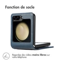 imoshion Étui de télephone portefeuille Luxe Samsung Galaxy Z Flip 7 FE - Bleu foncé