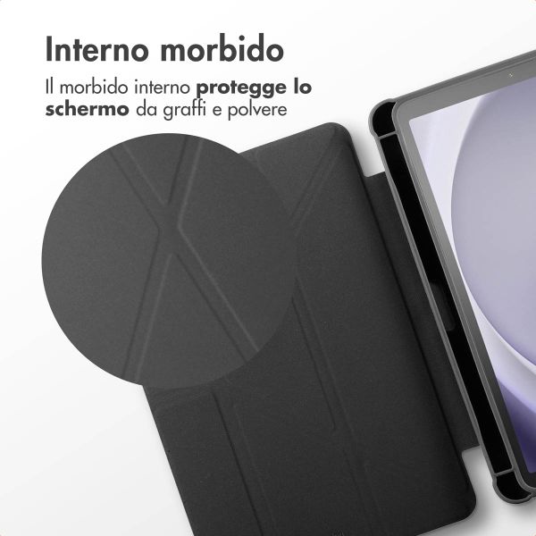 imoshion Coque tablette Origami Samsung Galaxy Tab A9 Plus - Noir