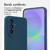 imoshion Coque Couleur avec MagSafe Samsung Galaxy A37 (5G) - Bleu foncé