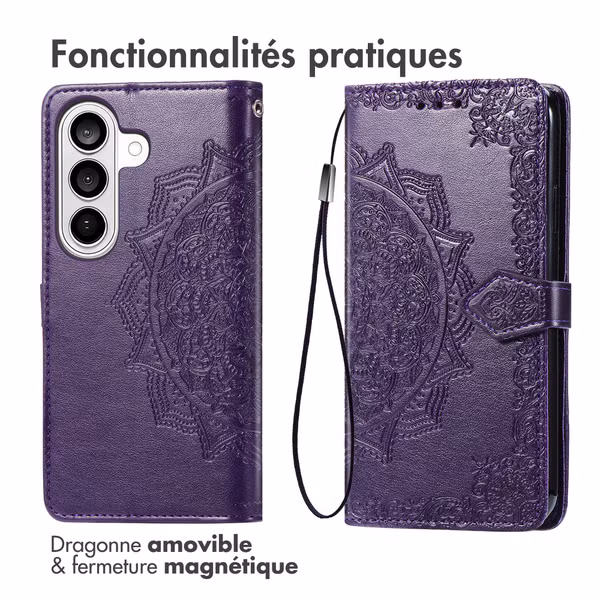 imoshion Etui de télephone Mandala Samsung Galaxy S26 - Violet