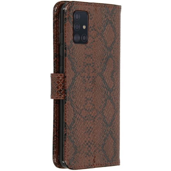 Etui de téléphone imprimé de serpent Samsung Galaxy A51