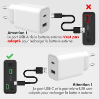 imoshion Ultra Series Aluminium Batterie externe 20.000 mAh - Charge rapide jusqu'à 33 watts - Gold