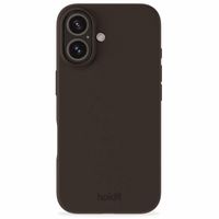 Holdit Coque Silicone iPhone 16 Plus - Chocolate