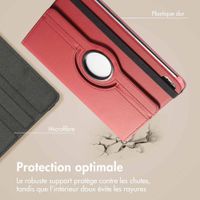 imoshion Coque tablette rotatif à 360° Apple iPad 11 (2025) 11 pouces A16 / iPad 10 (2022) 10.9 pouces - Rouge foncé